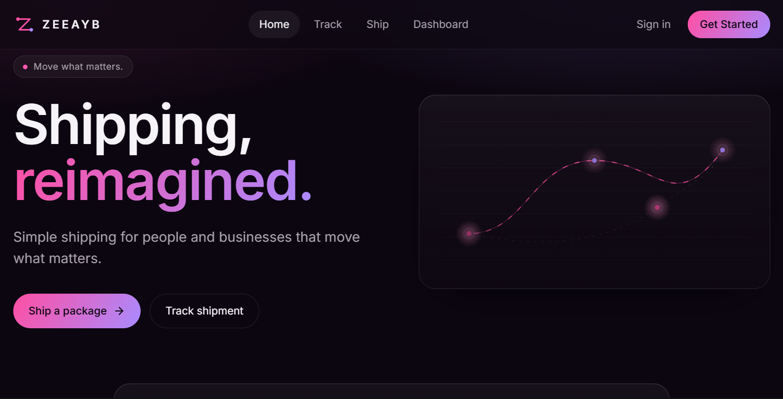 Shipping and freight tracking interface
